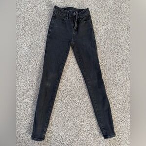 American eagle black skinny denim size 000R
